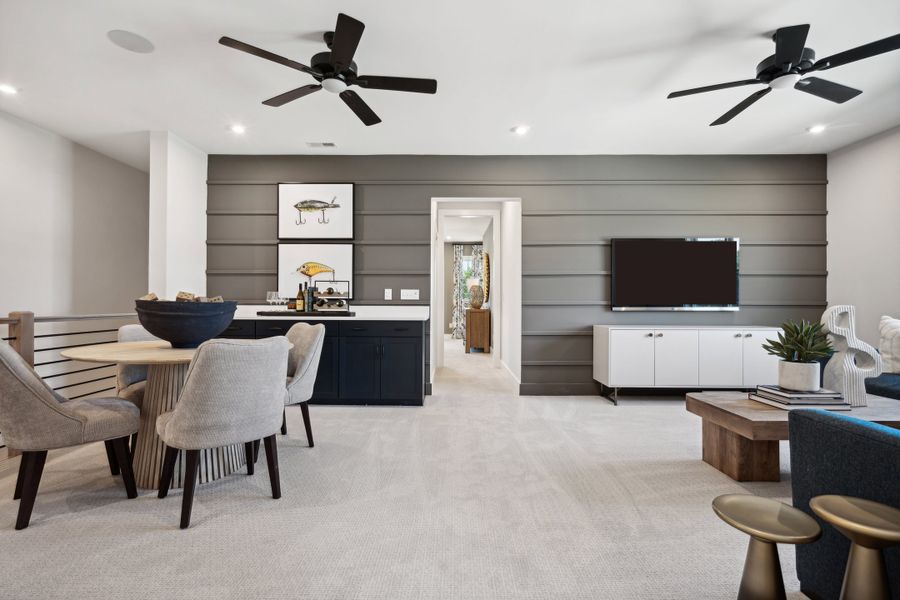 Representative furnished interior of a home built from the Torrence by Tri Pointe Homes in Seven Oaks, Belmont (Image 24).