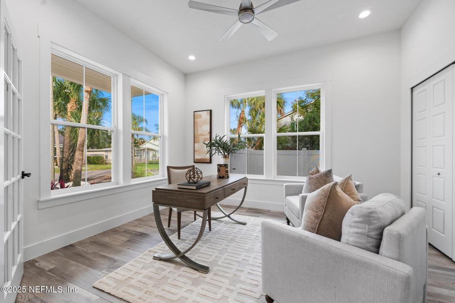 Furnished interior view inside a new home in , Jacksonville Beach (Image 52). Furnished interior view inside a new home in , Jacksonville Beach (Image 52).