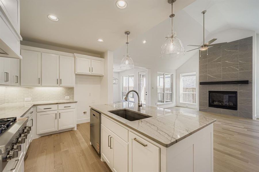 Furnished interior view inside a new home in North Sky 65s, Celina (Image 8).