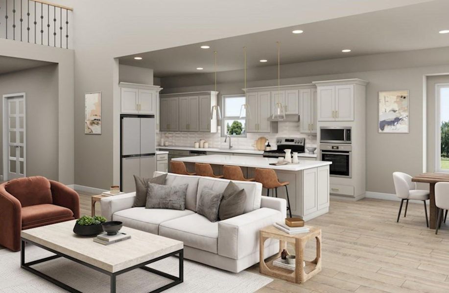 Furnished interior view inside a new home in , Richmond (Image 3). Furnished interior view inside a new home in , Richmond (Image 3).