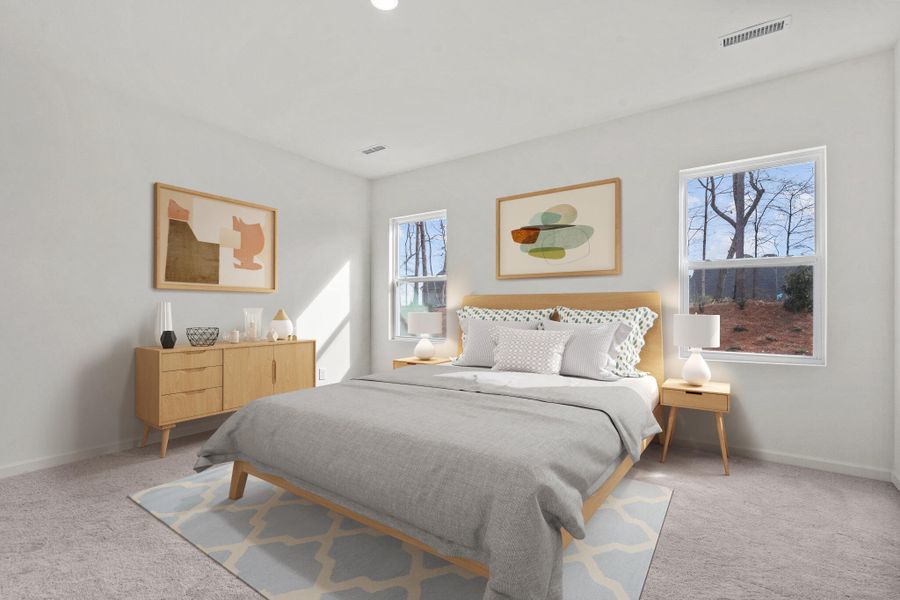 Furnished interior view inside a new home in Crossing at Givhans, Ridgeville (Image 6).