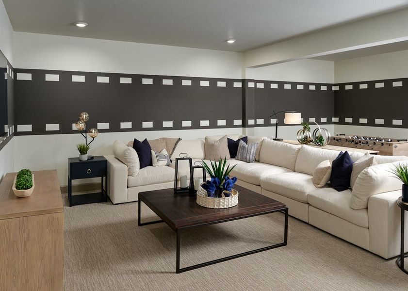 Representative furnished interior of a home built from the 3508 by Tri Pointe Homes in The Aurora Highlands, Aurora (Image 10).