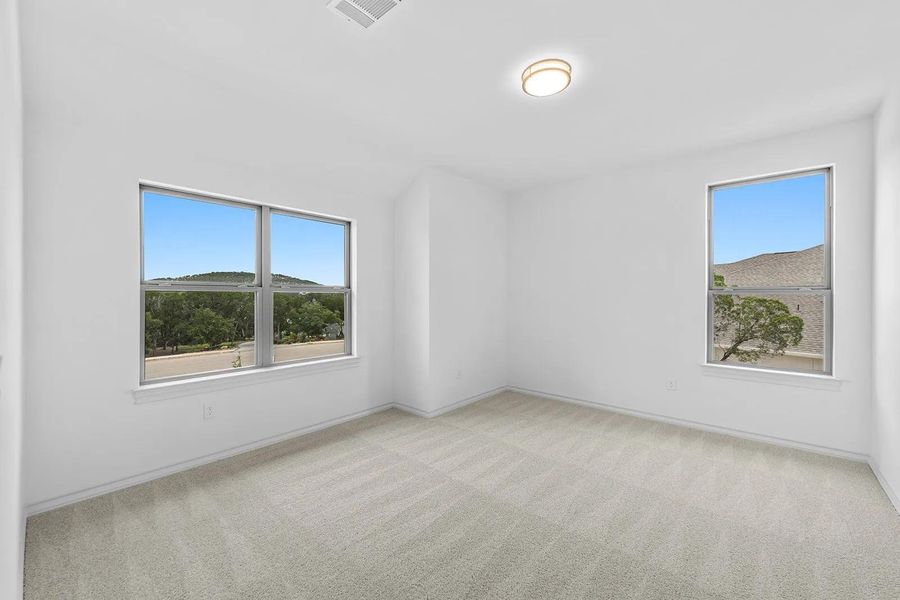 Spacious, unfurnished interior of a new home in The Hollows Sanctuary - 85', Jonestown (Image 11). Spacious, unfurnished interior of a new home in The Hollows Sanctuary - 85', Jonestown (Image 11).