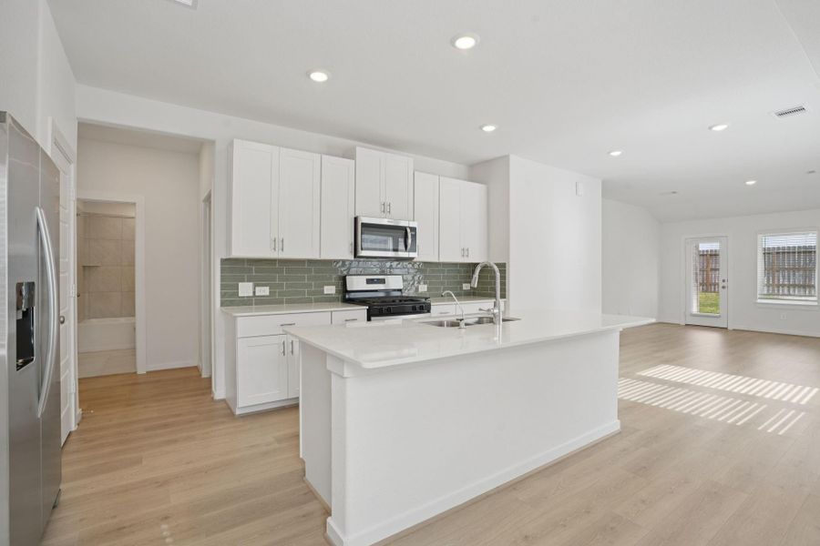 Furnished interior view inside a new home in Pine Lake Cove - Traditional Series, Montgomery (Image 13).