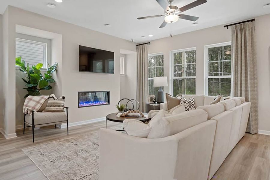 Furnished interior view inside a new home in Dreycott, Lawrenceville (Image 16).