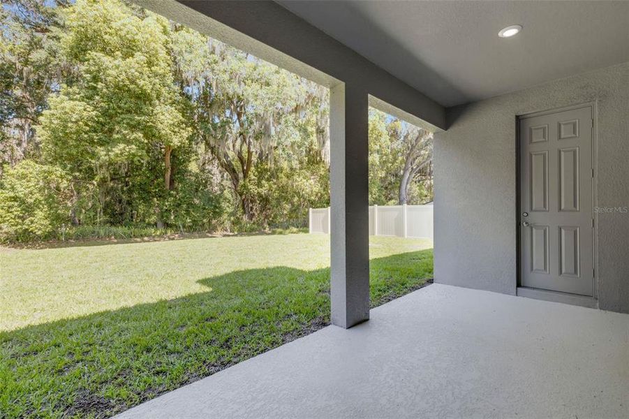 Exterior details and patio area of a home in , Lakeland (Image 3). Exterior details and patio area of a home in , Lakeland (Image 3).