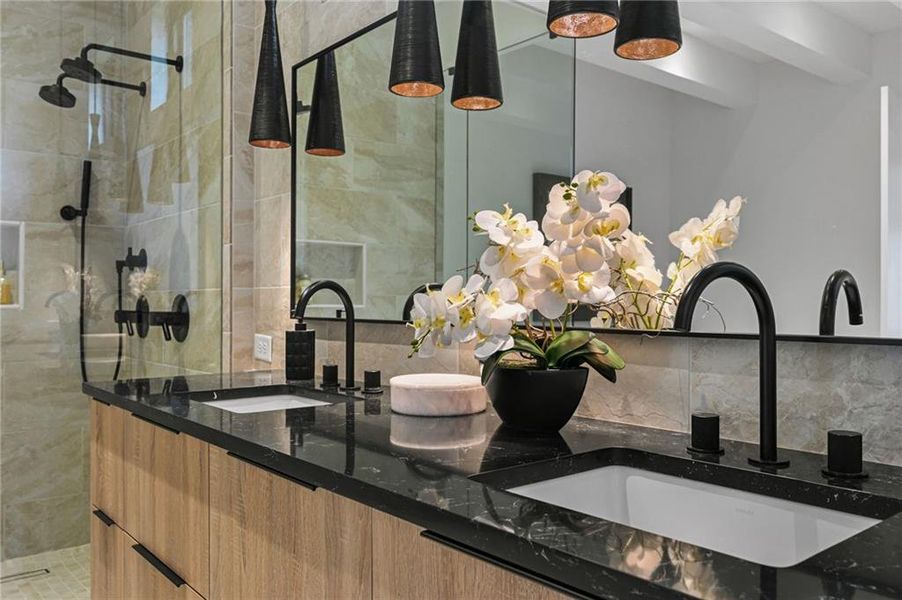 Close-up of interior finishes inside a home in , Atlanta (Image 24).