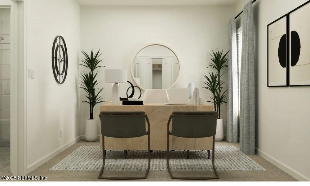 Furnished interior view inside a new home in Tributary: Tributary Royal Collection, Yulee (Image 15).