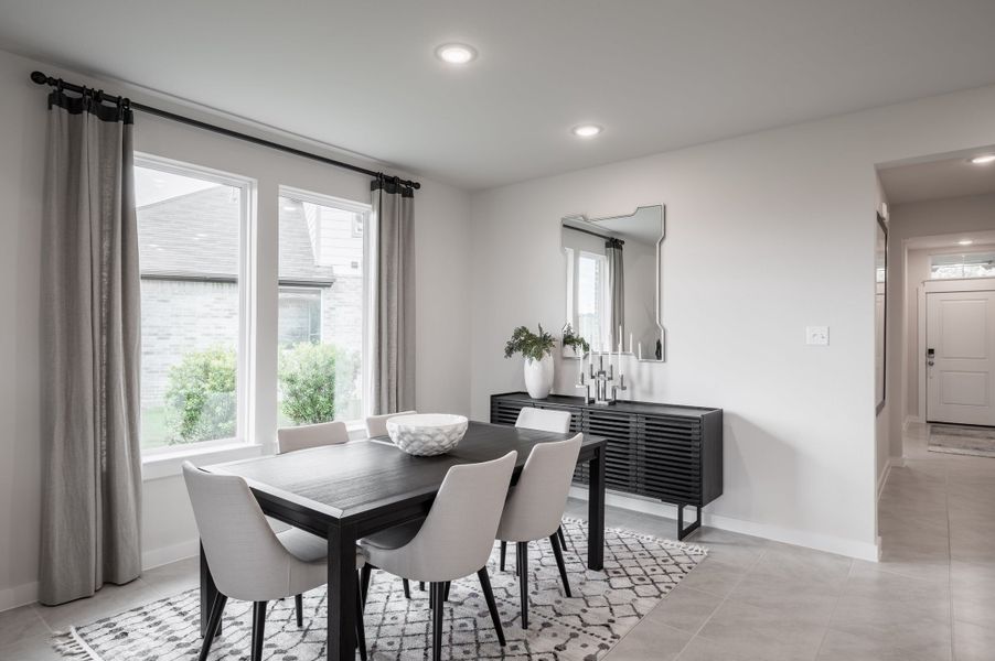 Representative furnished interior of a home built from the Caddo by Tri Pointe Homes in Mason Woods, Cypress (Image 40).