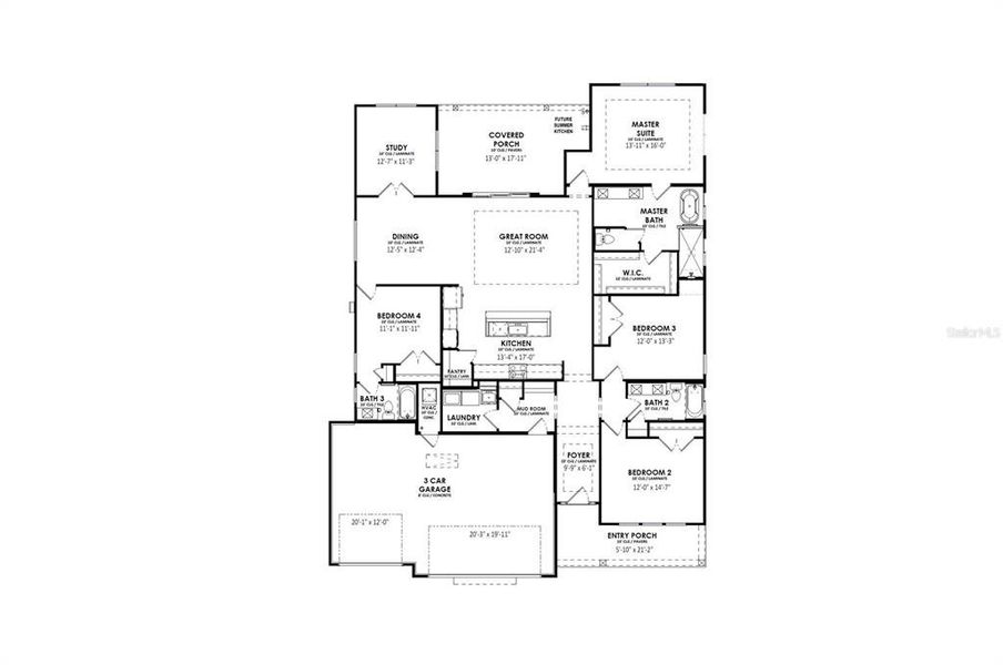 LV13 Dublin Modern Farmhouse Floor Plan