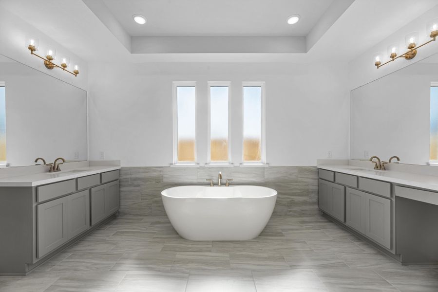 Furnished interior view inside a new home in Sienna, Missouri City (Image 5).