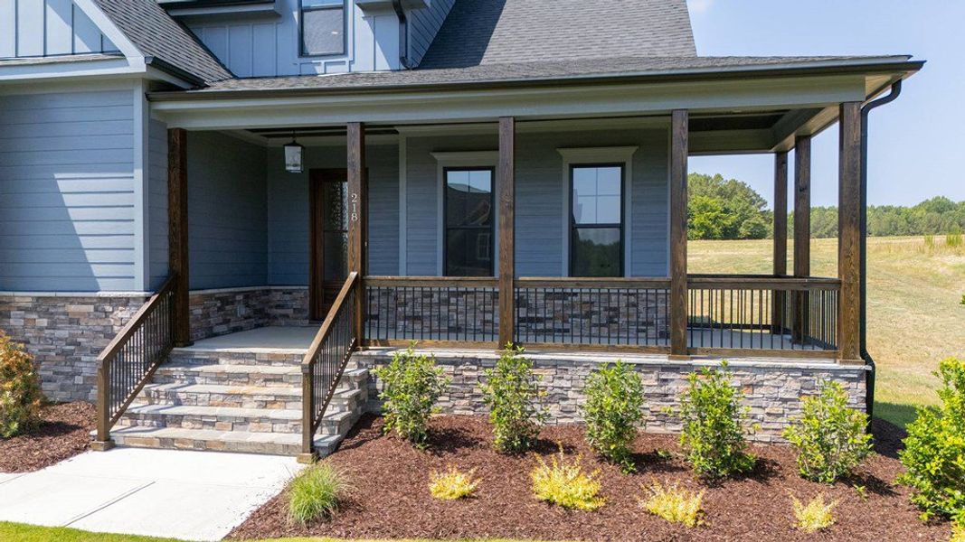 Representative exterior photo of a completed home built from the The Abigail by Ken Harvey Homes in Carriage Farms, Raleigh, NC (Image 2). Representative exterior photo of a completed home built from the The Abigail by Ken Harvey Homes in Carriage Farms, Raleigh, NC (Image 2).