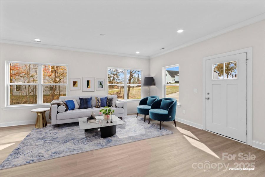 Furnished interior view inside a new home in , Statesville (Image 16). Furnished interior view inside a new home in , Statesville (Image 16).