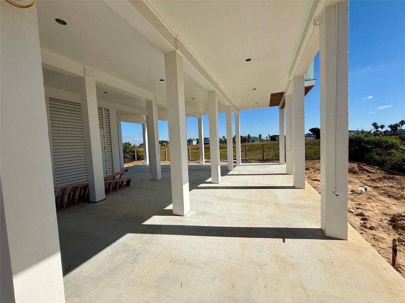 Exterior details and patio area of a home in , Galveston (Image 2). Exterior details and patio area of a home in , Galveston (Image 2).