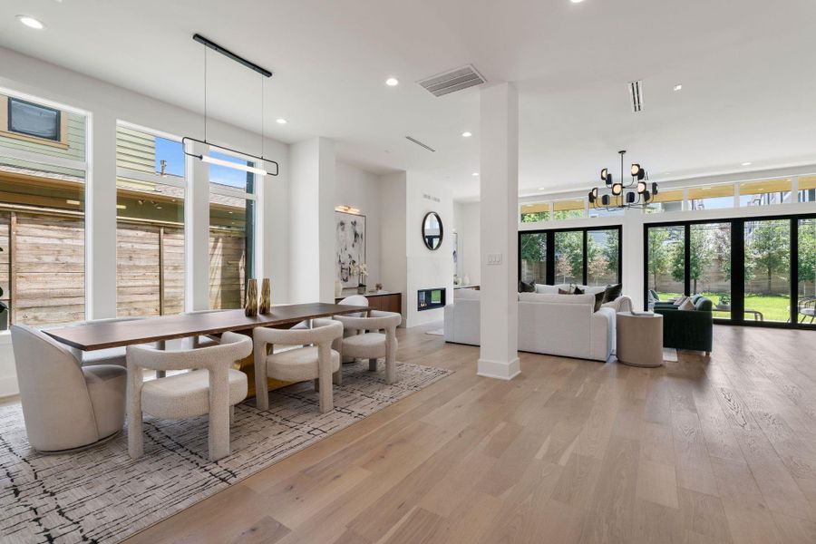 Furnished interior view inside a new home in , Houston (Image 33).