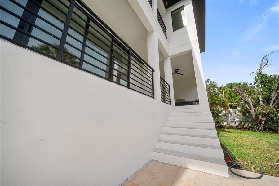 Exterior details and patio area of a home in , Longboat Key (Image 39). Exterior details and patio area of a home in , Longboat Key (Image 39).