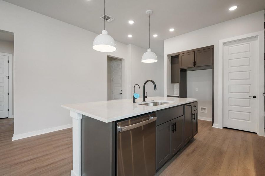 Furnished interior view inside a new home in Arbor Collection at Heritage, Dripping Springs (Image 12). Furnished interior view inside a new home in Arbor Collection at Heritage, Dripping Springs (Image 12).