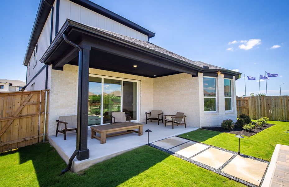 Backyard with Covered Patio