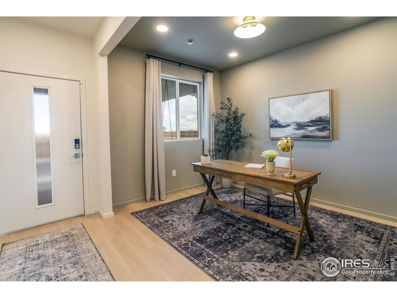 Furnished interior view inside a new home in Granary Trailblazer Collection - Single Family Homes, Johnstown (Image 24).