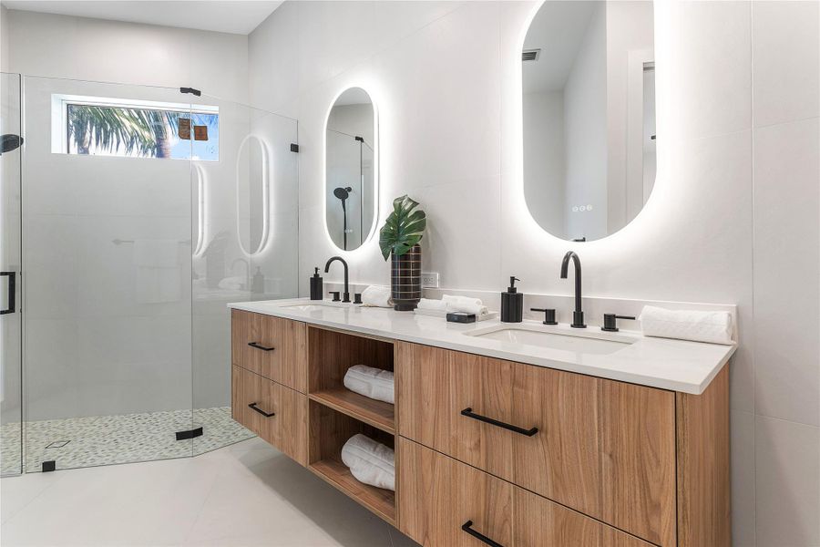 Furnished interior view inside a new home in , Pompano Beach (Image 11).