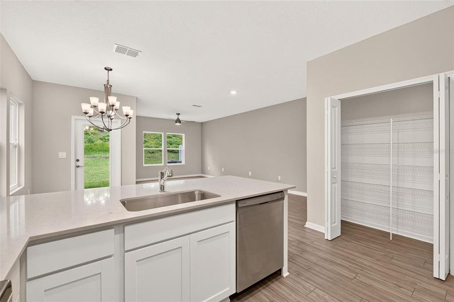 Furnished interior view inside a new home in , Alachua (Image 11).