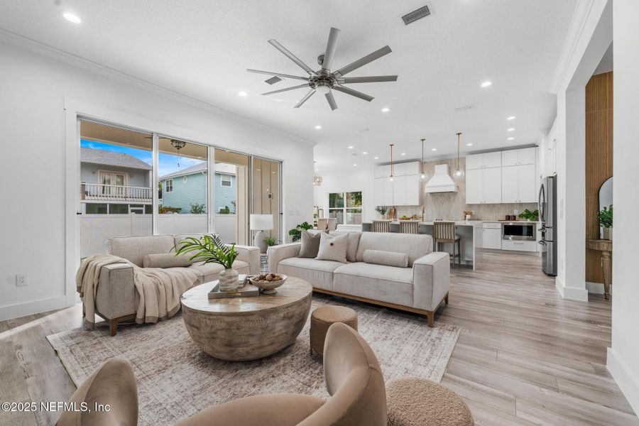 Furnished interior view inside a new home in , Jacksonville Beach (Image 10). Furnished interior view inside a new home in , Jacksonville Beach (Image 10).