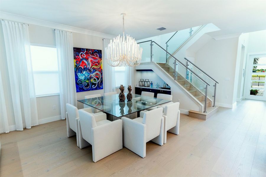 Furnished interior view inside a new home in , Palm Beach Gardens (Image 18).