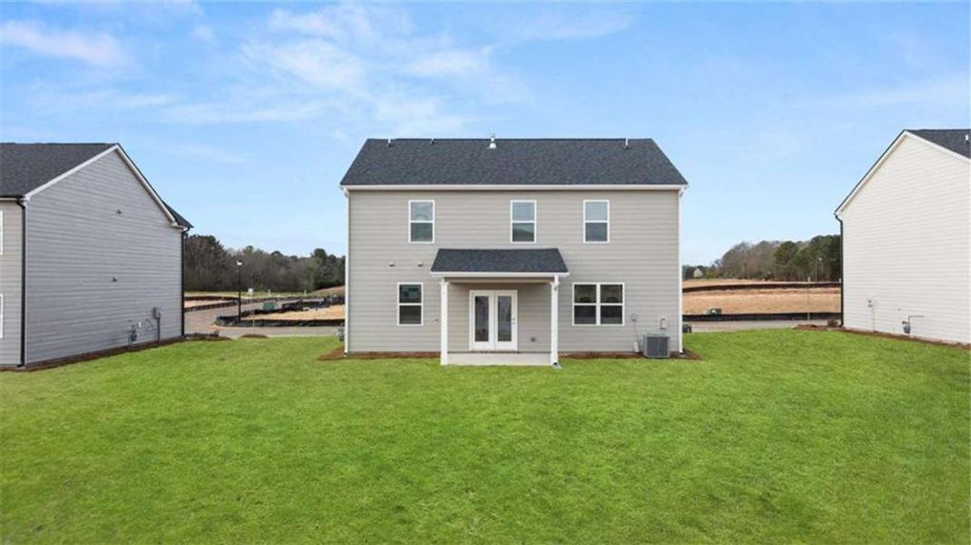 Front exterior of a new home in Preserve at Dove Creek, Statham, GA, highlighting curb appeal (Image 26).