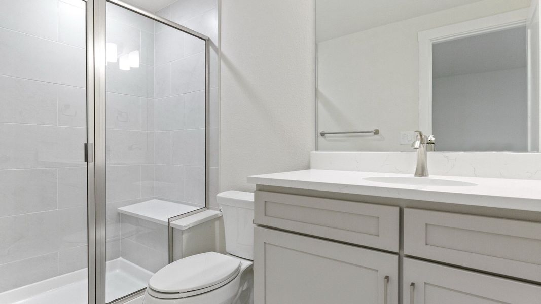 Furnished interior view inside a new home in Dillon Pointe - Journey, Broomfield (Image 20).