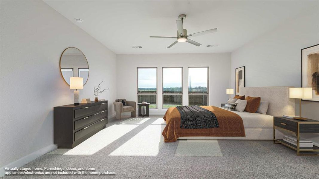 Furnished interior view inside a new home in Terraces 72', Rockwall (Image 9).