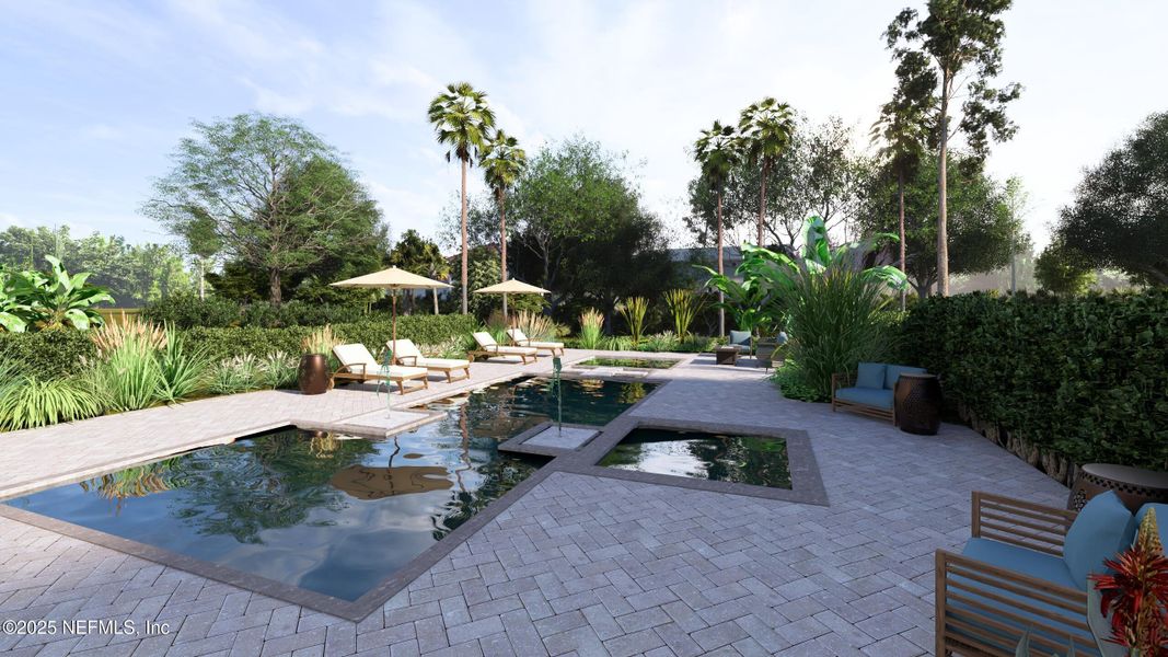 Exterior details and patio area of a home in , Atlantic Beach (Image 3). Exterior details and patio area of a home in , Atlantic Beach (Image 3).