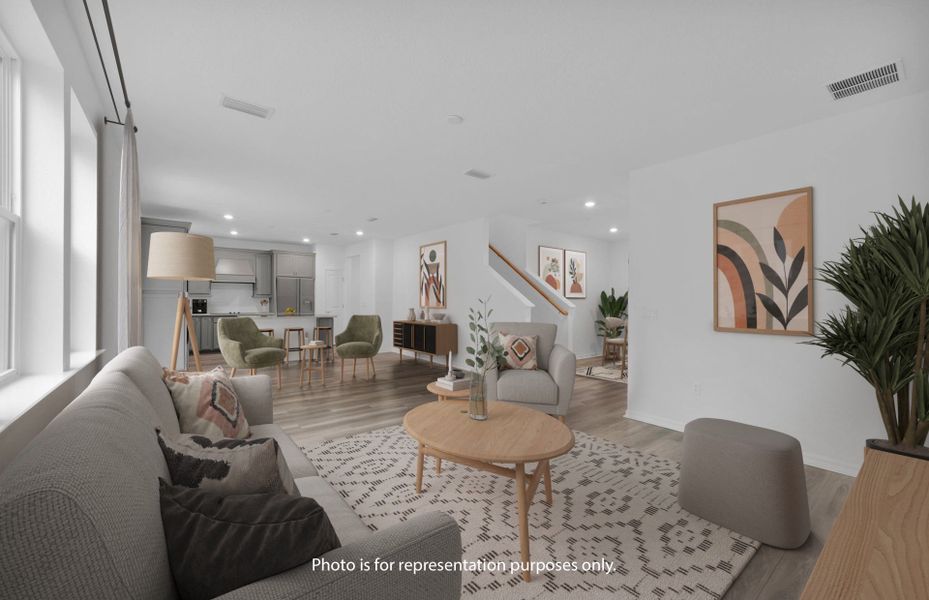 Furnished interior view inside a new home in Hyland Trail, Green Cove Springs (Image 8).