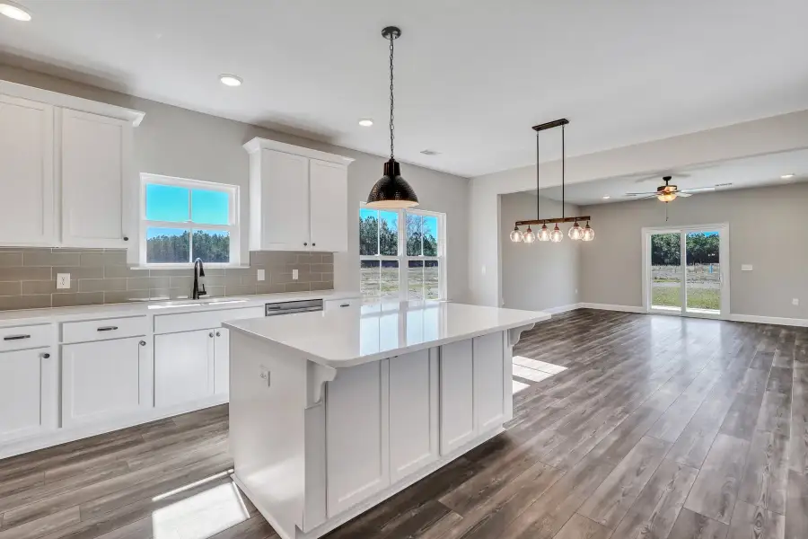 Sherwood – Kitchen Overlooking Dining and Great Room