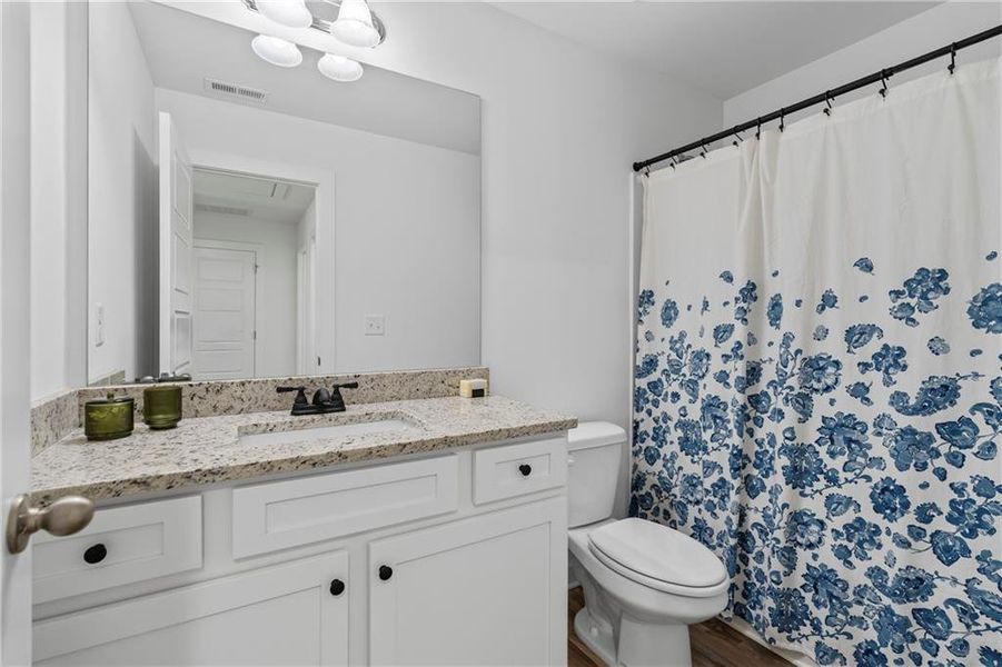 Furnished interior view inside a new home in Crossing Creeks, Monroe (Image 43). Furnished interior view inside a new home in Crossing Creeks, Monroe (Image 43).