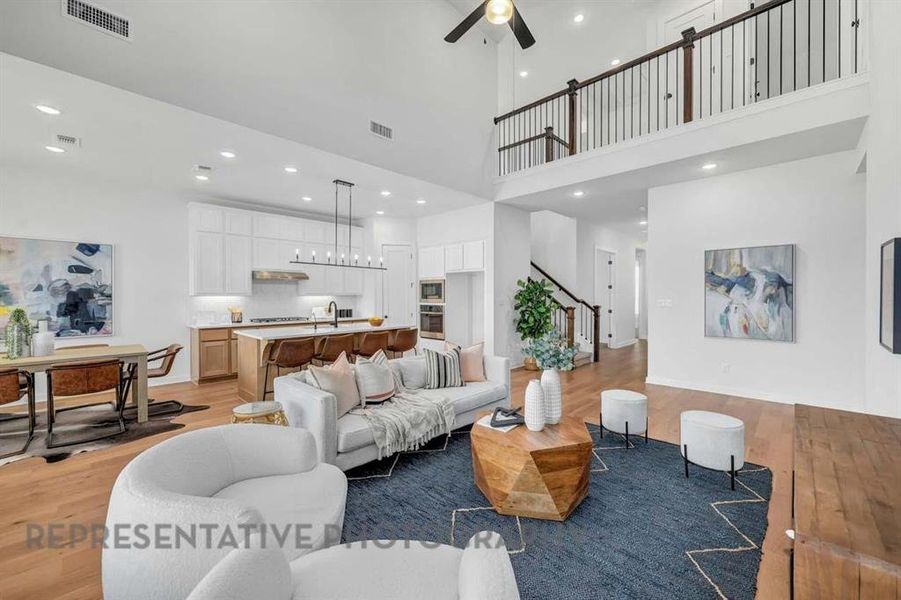 Furnished interior view inside a new home in Wildflower Ranch: 50ft. lots, Dish (Image 8).