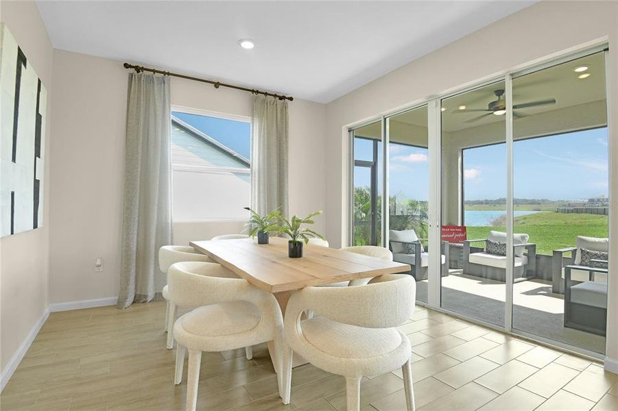 Furnished interior view inside a new home in Estates at Rivers Edge, Parrish (Image 14).