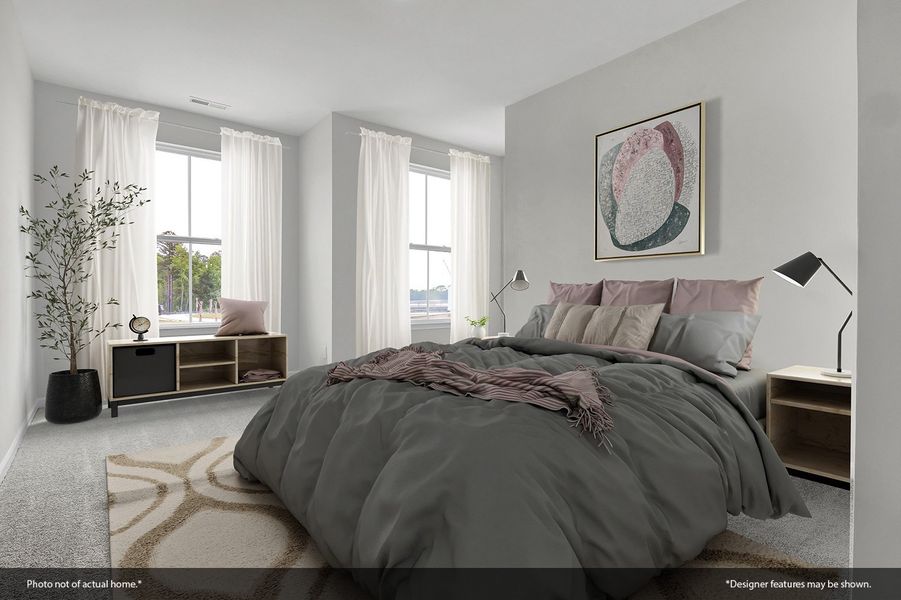 Furnished interior view inside a new home in Grand Park, Leland (Image 10).