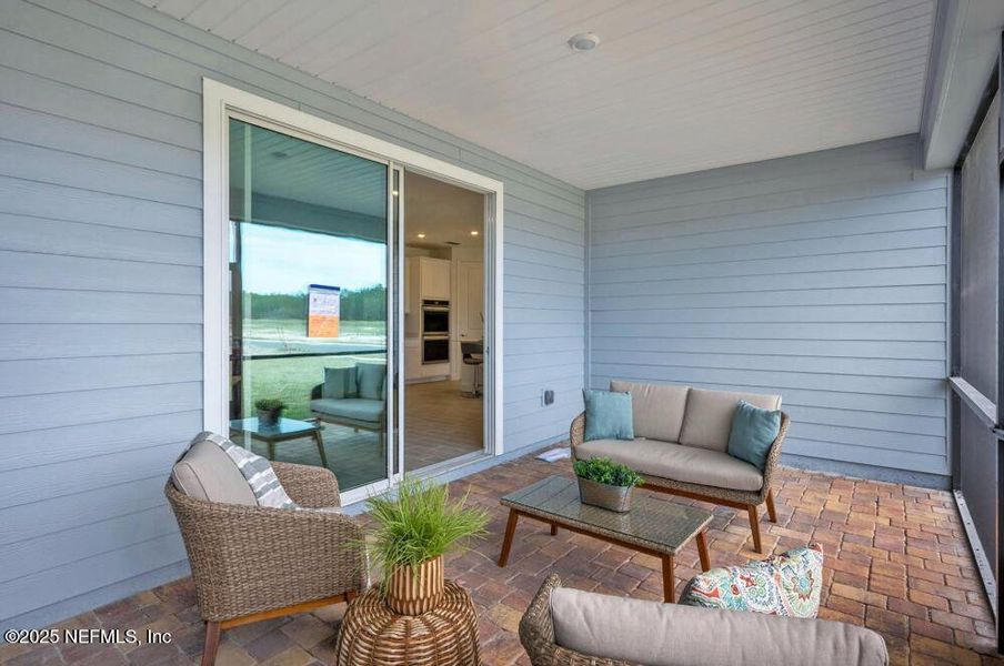 Furnished interior view inside a new home in Edenbrooke at Hyland Trail | 55+: Edenbrooke at Hyland Trail 60s, Green Cove Springs (Image 15).