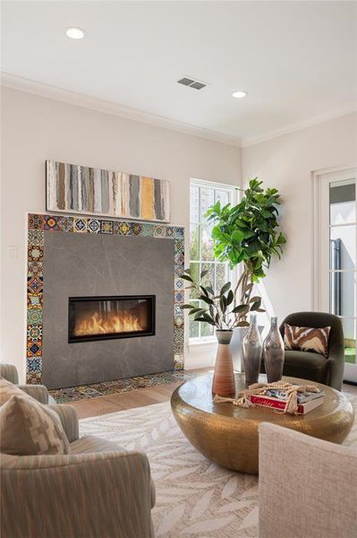 Furnished interior view inside a new home in , Flower Mound (Image 8).