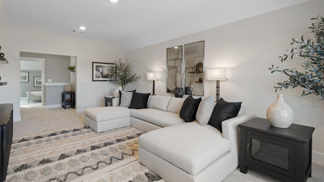 Representative furnished interior of a home built from the Cooper 3 by DRB Homes in Iris Meadows, Moore (Image 16).