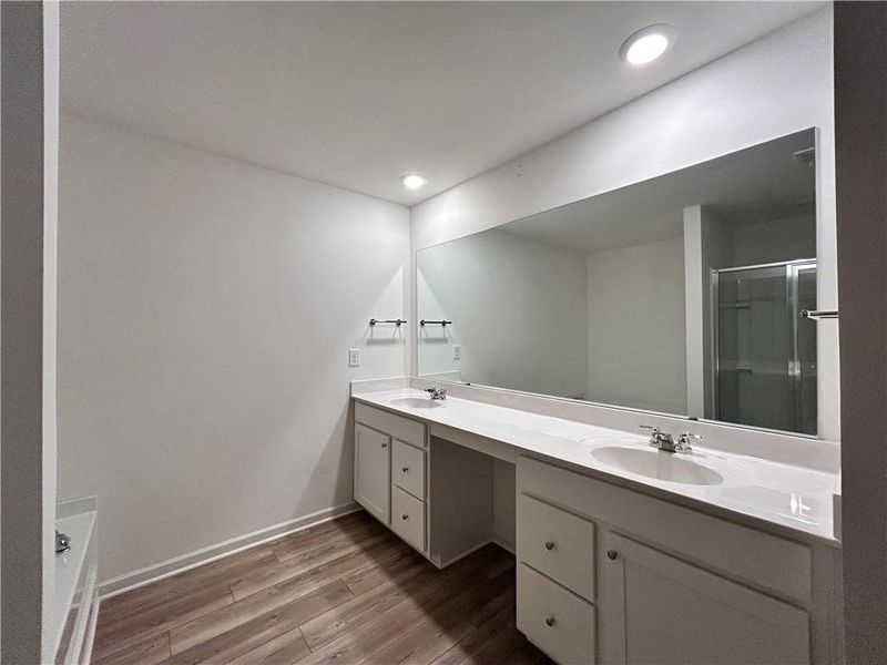 Furnished interior view inside a new home in , Suwanee (Image 37).