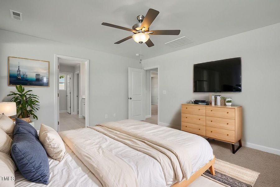 Furnished interior view inside a new home in Gregory Village, Lillington (Image 31).