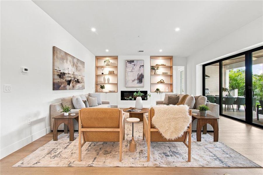 Furnished interior view inside a new home in , Tampa (Image 19).