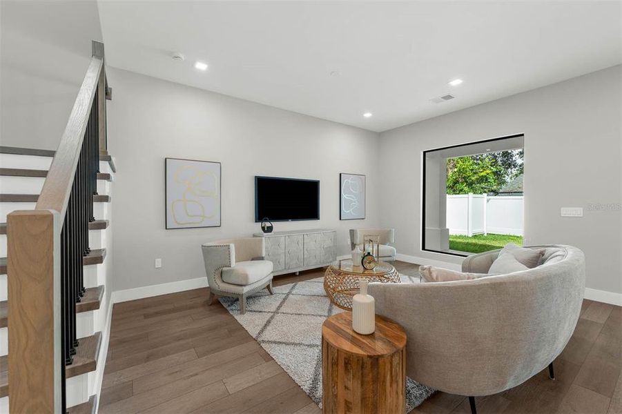 Furnished interior view inside a new home in , Orlando (Image 17). Furnished interior view inside a new home in , Orlando (Image 17).