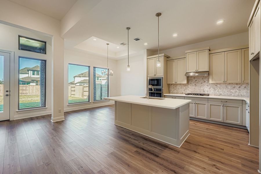 Furnished interior view inside a new home in 6 Creeks, Kyle (Image 6). Furnished interior view inside a new home in 6 Creeks, Kyle (Image 6).