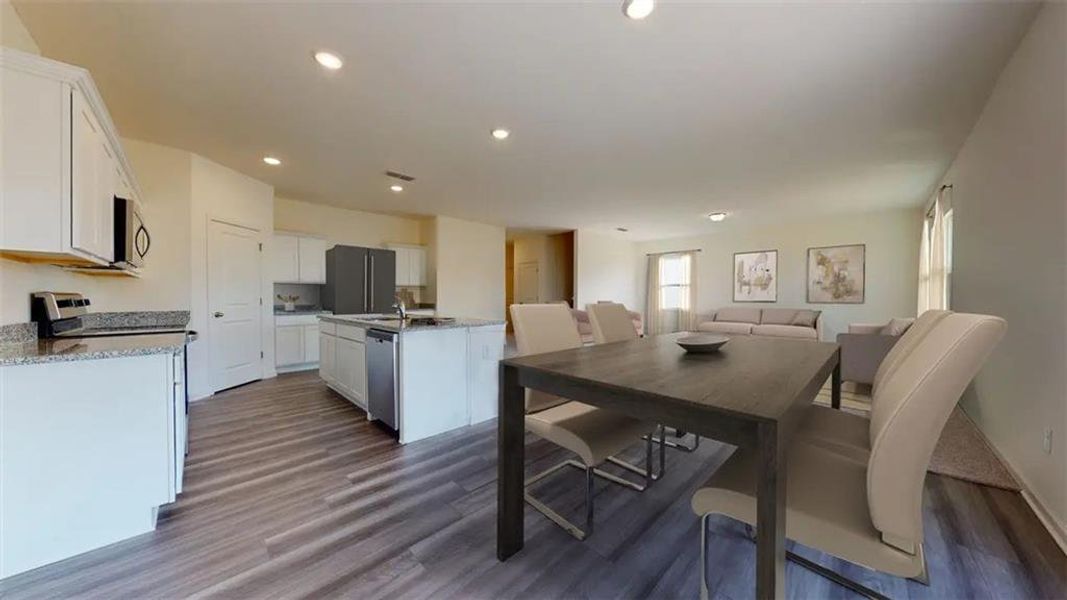 Furnished interior view inside a new home in Silverton, Dacula (Image 9).