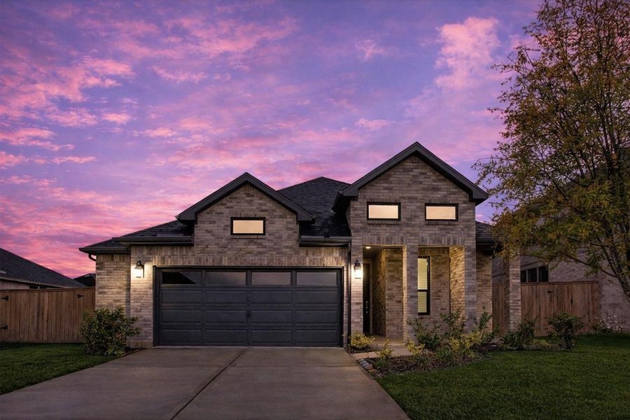 Front exterior of a new home in Katy Court, Katy, TX, highlighting curb appeal (Image 23).