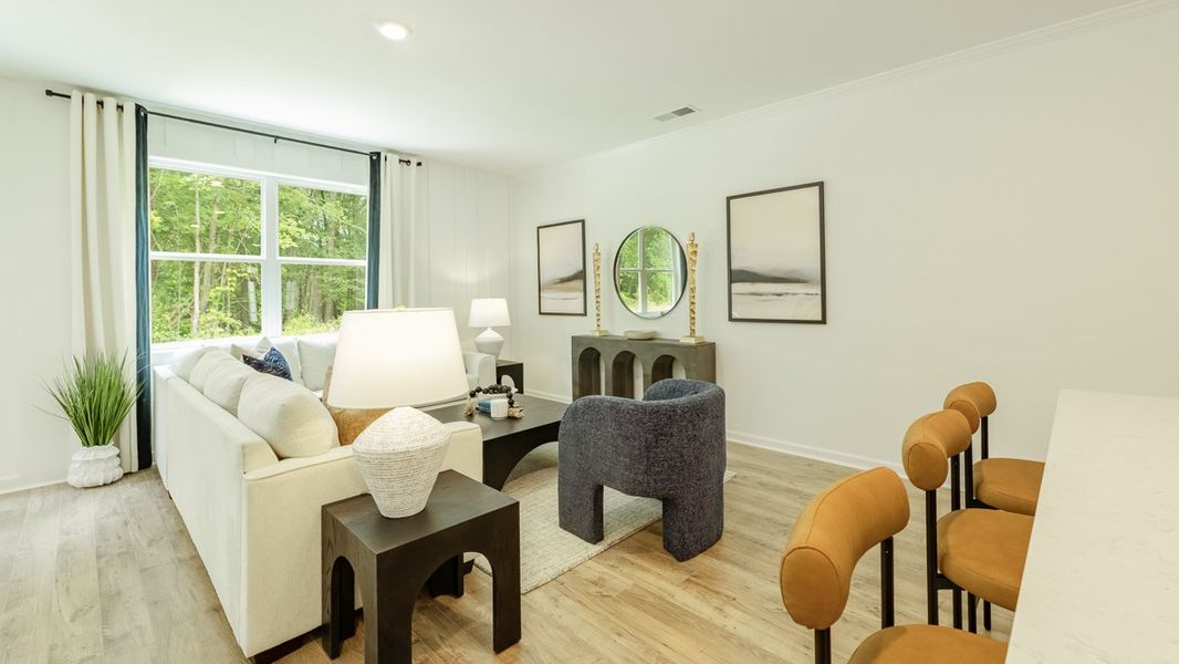 Furnished interior view inside a new home in Barrett Cove, Marietta (Image 17). Furnished interior view inside a new home in Barrett Cove, Marietta (Image 17).
