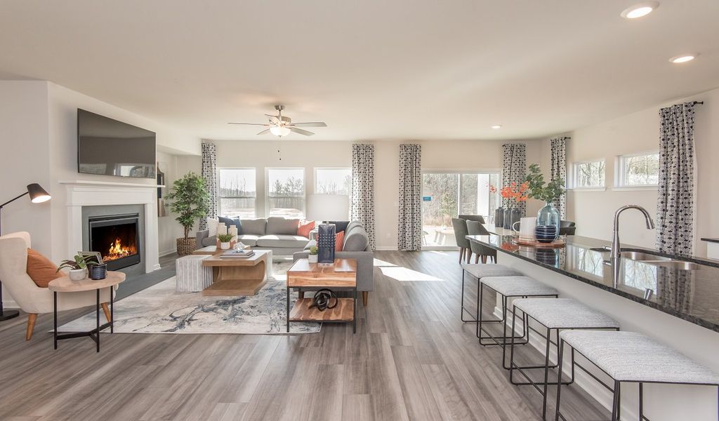 Furnished interior view inside a new home in Creekside at Oxford Park, Fairburn (Image 6).