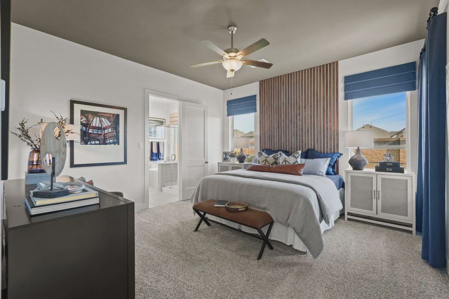 Furnished interior view inside a new home in Elyson 50's, Katy (Image 12).
